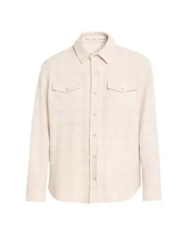 God’s True Cashmere Clarity Ombre Plaid Cashmere Flannel Shirt | Thumbnail 1
