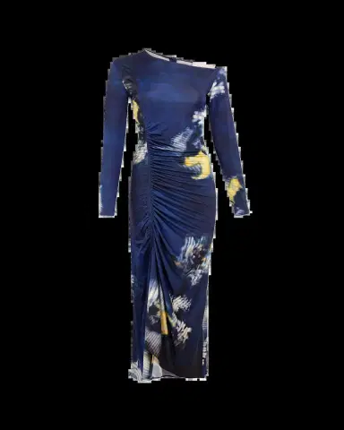 Silvia Tcherassi Ilania Off-The-Shoulder Ruched Midi Dress | Thumbnail 2