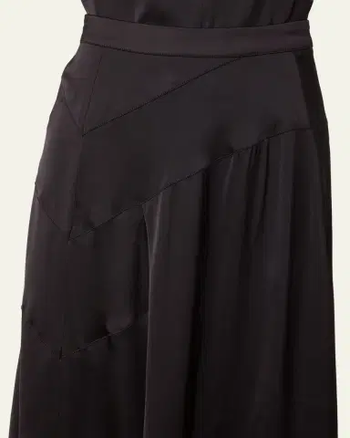 OFFICINE GÉNÉRALE Anisea Flared Asymmetric Midi Skirt | Thumbnail 5 OFFICINE GÉNÉRALE Anisea Flared Asymmetric Midi Skirt | Thumbnail 5