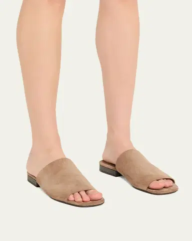 Brunello Cucinelli Monili Suede Mule Sandals | Thumbnail 2 Brunello Cucinelli Monili Suede Mule Sandals | Thumbnail 2