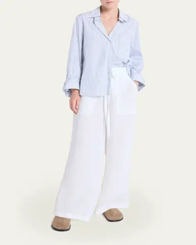 TWP Next Morning Striped Button-Front Shirt | Thumbnail 2 TWP Next Morning Striped Button-Front Shirt | Thumbnail 2