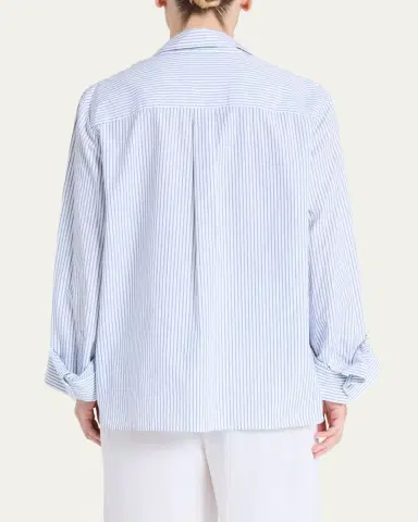TWP Next Morning Striped Button-Front Shirt | Thumbnail 3 TWP Next Morning Striped Button-Front Shirt | Thumbnail 3