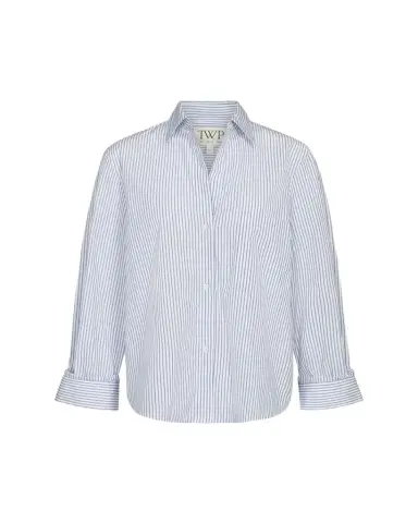 TWP Next Morning Striped Button-Front Shirt | Thumbnail 1 TWP Next Morning Striped Button-Front Shirt | Thumbnail 1