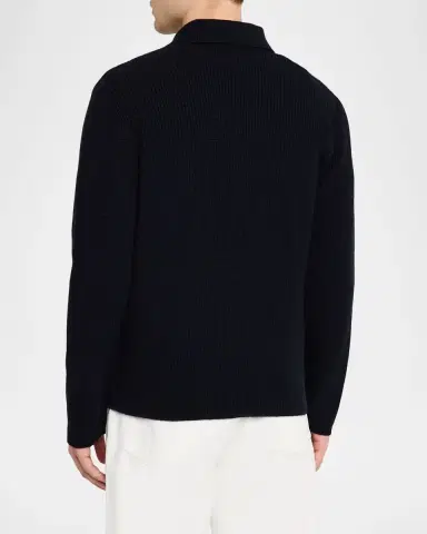 Baldassari Men's Cashmere Rib Cardigan | Thumbnail 7