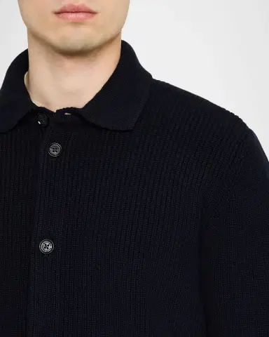Baldassari Men's Cashmere Rib Cardigan | Thumbnail 9