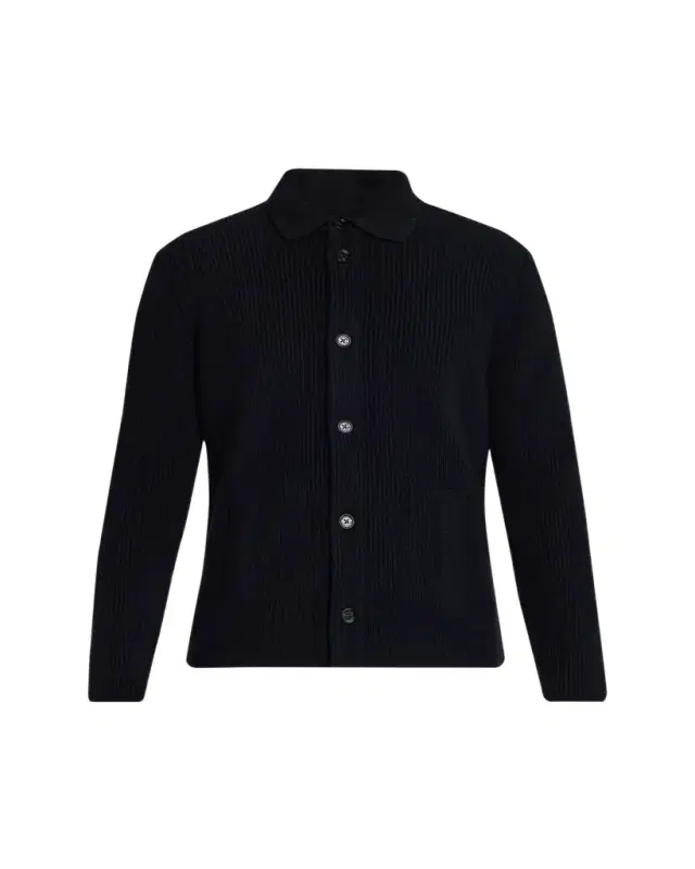 Men's Cashmere Rib Cardigan