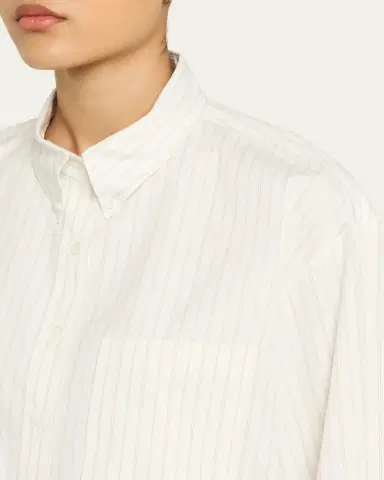 TWP J. D. Shirt in Mixed Pinstripe Superpop | Thumbnail 5 TWP J. D. Shirt in Mixed Pinstripe Superpop | Thumbnail 5