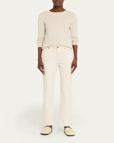 Brunello Cucinelli Monili Leather-Trimmed Raffia Mules | Thumbnail 3 Brunello Cucinelli Monili Leather-Trimmed Raffia Mules | Thumbnail 3