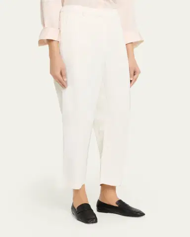 TWP Jett Barrel-Leg Beach Pants in Coated Viscose Linen | Thumbnail 4 TWP Jett Barrel-Leg Beach Pants in Coated Viscose Linen | Thumbnail 4