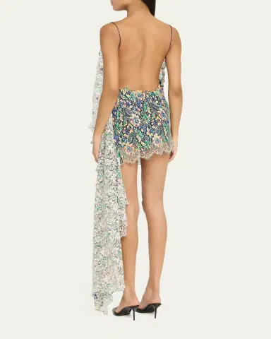 Christopher Esber Draped Hand-Painted Lace Dress | Thumbnail 3 Christopher Esber Draped Hand-Painted Lace Dress | Thumbnail 3