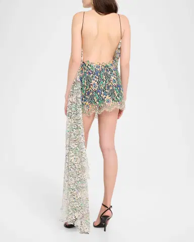 Christopher Esber Draped Hand-Painted Lace Dress | Thumbnail 7 Christopher Esber Draped Hand-Painted Lace Dress | Thumbnail 7