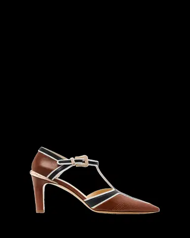 Gabriela Hearst Indi Moto Multi Leather T-Strap Pumps | Thumbnail 2 Gabriela Hearst Indi Moto Multi Leather T-Strap Pumps | Thumbnail 2