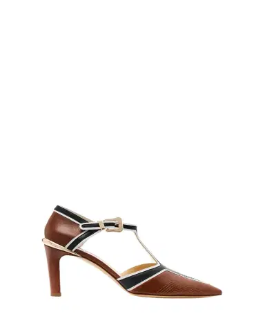 Gabriela Hearst Indi Moto Multi Leather T-Strap Pumps | Thumbnail 1 Gabriela Hearst Indi Moto Multi Leather T-Strap Pumps | Thumbnail 1
