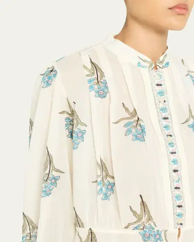 Alix of Bohemia Ryland Cropped Floral Blouse | Thumbnail 5
