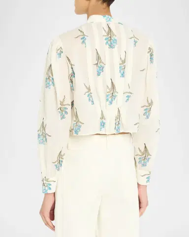 Alix of Bohemia Ryland Cropped Floral Blouse | Thumbnail 7