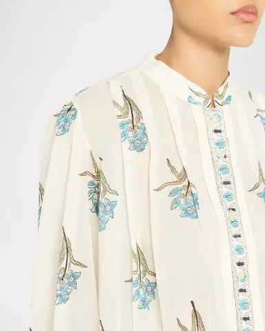 Alix of Bohemia Ryland Cropped Floral Blouse | Thumbnail 9