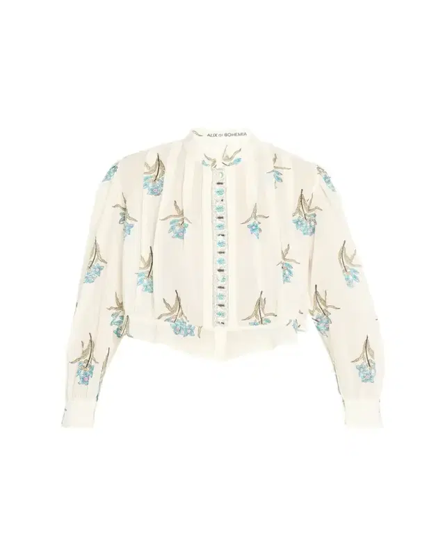 Ryland Cropped Floral Blouse