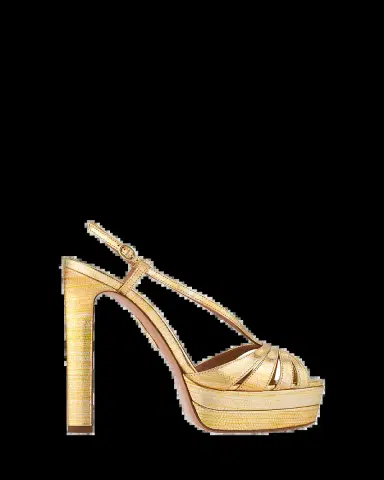 Aquazzura 130mm Aimee Metallic Leather Platform Sandals | Thumbnail 2 Aquazzura 130mm Aimee Metallic Leather Platform Sandals | Thumbnail 2