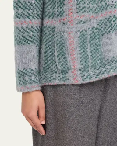 Kule The Egon Tartan Cardigan | Thumbnail 5 Kule The Egon Tartan Cardigan | Thumbnail 5