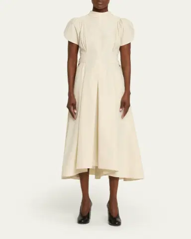 3.1 Phillip Lim A-Line Tulip-Sleeve Midi Dress | Thumbnail 2 3.1 Phillip Lim A-Line Tulip-Sleeve Midi Dress | Thumbnail 2