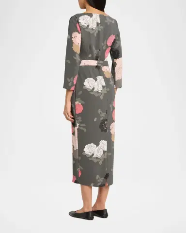 BERNADETTE Luce Floral-Print Belted Midi Dress | Thumbnail 7 BERNADETTE Luce Floral-Print Belted Midi Dress | Thumbnail 7