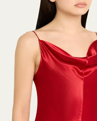 FFORME Emi Hammered Satin Cowl-Neck Maxi Slip Dress | Thumbnail 5 FFORME Emi Hammered Satin Cowl-Neck Maxi Slip Dress | Thumbnail 5