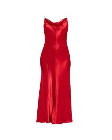 FFORME Emi Hammered Satin Cowl-Neck Maxi Slip Dress | Thumbnail 1 FFORME Emi Hammered Satin Cowl-Neck Maxi Slip Dress | Thumbnail 1