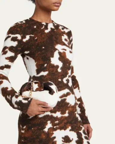 Gabriela Hearst Pony Hair Demi Clutch Bag with Chain | Thumbnail 5 Gabriela Hearst Pony Hair Demi Clutch Bag with Chain | Thumbnail 5