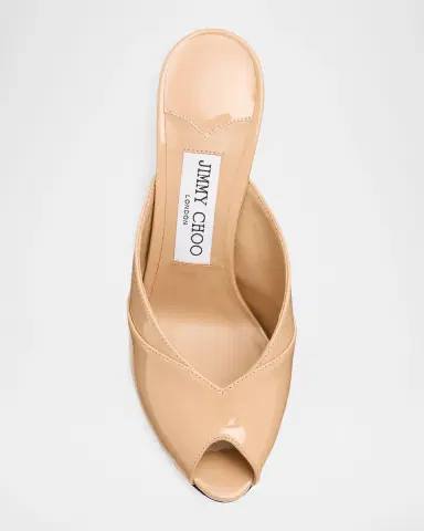 Jimmy Choo 100mm Brigitte Patent Leather Mule Pumps | Thumbnail 3 Jimmy Choo 100mm Brigitte Patent Leather Mule Pumps | Thumbnail 3