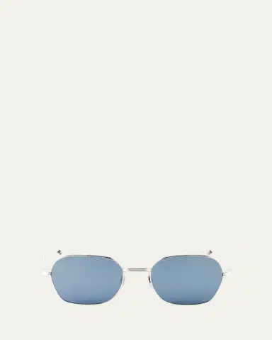 Thom Browne Men's Titanium Rectangle Sunglasses | Thumbnail 3 Thom Browne Men's Titanium Rectangle Sunglasses | Thumbnail 3