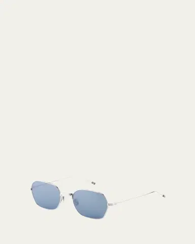 Thom Browne Men's Titanium Rectangle Sunglasses | Thumbnail 4 Thom Browne Men's Titanium Rectangle Sunglasses | Thumbnail 4