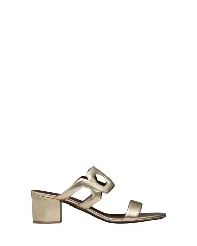 Bougeotte 55mm Metallic Link Block-Heel Sandals | Thumbnail 1