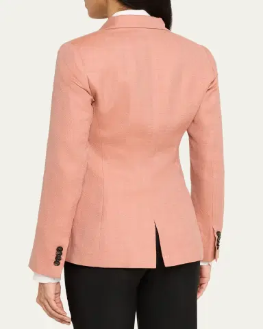 Kiton Wool-Blend Single-Breasted Blazer Jacket | Thumbnail 3