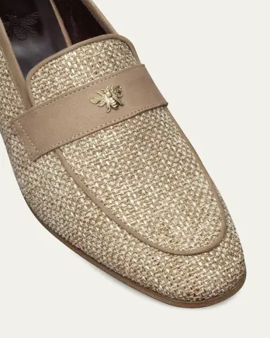 Bougeotte 35mm Raffia Block-Heel Loafers | Thumbnail 3 Bougeotte 35mm Raffia Block-Heel Loafers | Thumbnail 3