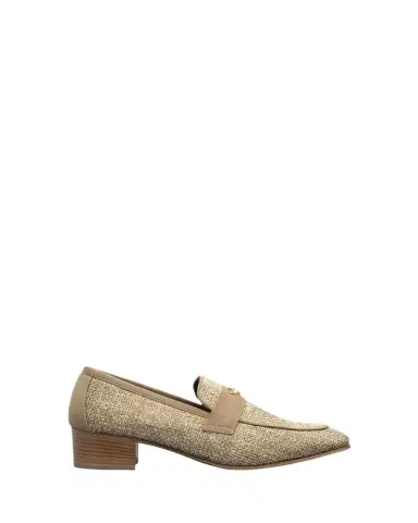 Bougeotte 35mm Raffia Block-Heel Loafers | Thumbnail 1 Bougeotte 35mm Raffia Block-Heel Loafers | Thumbnail 1