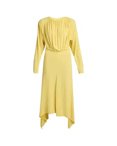 Stella McCartney Gathered Long-Sleeve Midi Handkerchief Dress | Thumbnail 1
