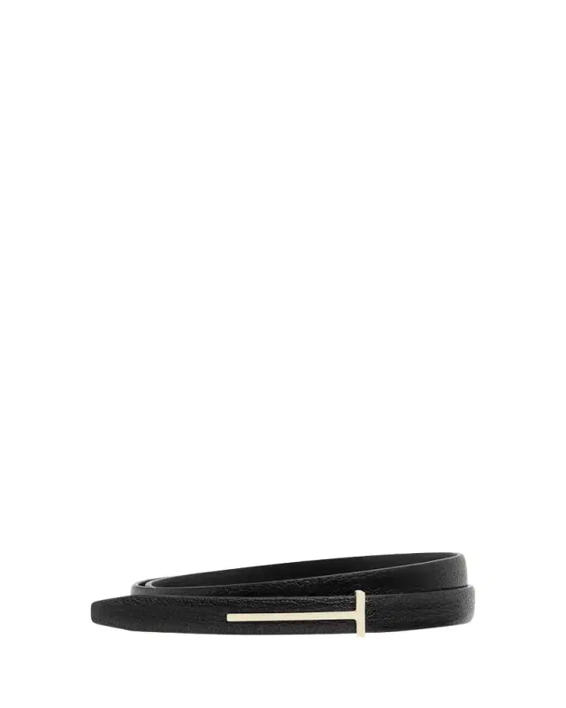 Slim T Leather Belt
