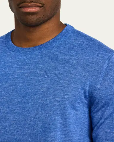 Kiton Men's Cashmere-Blend Crewneck Sweater | Thumbnail 2