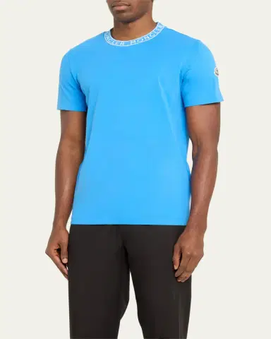 Moncler Men's Logo Crew T-Shirt | Thumbnail 4