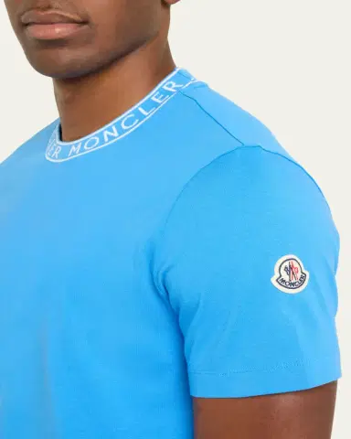 Moncler Men's Logo Crew T-Shirt | Thumbnail 5