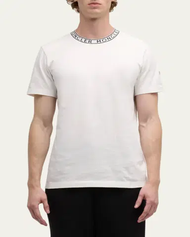Moncler Men's Logo Crew T-Shirt | Thumbnail 8