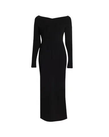 Stella McCartney Compact Knit Off-Shoulder Maxi Dress | Thumbnail 1