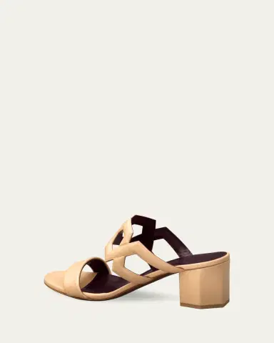 Bougeotte 55mm Leather Link Block-Heel Sandals | Thumbnail 2 Bougeotte 55mm Leather Link Block-Heel Sandals | Thumbnail 2