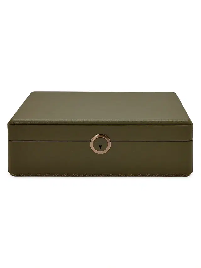 Wolf Earth 5-Piece Watch Box - Coffee