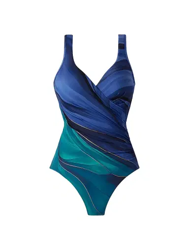 Miraclesuit Swim Women's Maldiva Underwire One-Piece Swimsuit - Blue Multi - Size 10 | Thumbnail 1