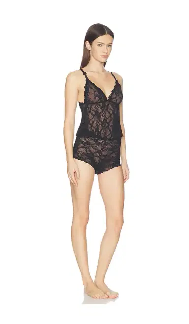 Skims Stretch Lace Triangle Cami And Short Set | Thumbnail 2