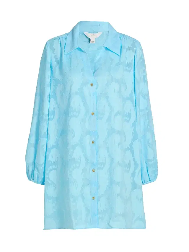 Women's Sadira Cover-Up Shirtdress - Blue Multi