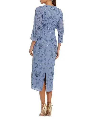 Mac Duggal Women's Cocktail Georgette Midi-Dress - Twilight - Size 16 | Thumbnail 2