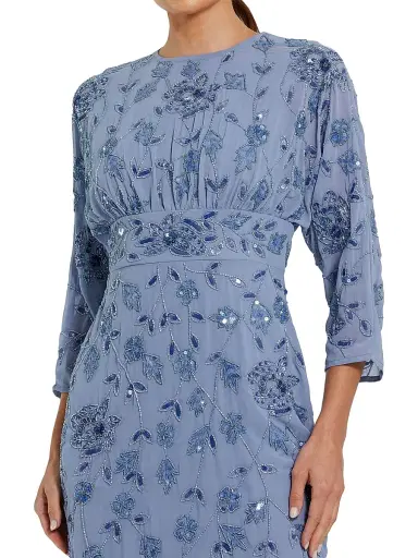 Mac Duggal Women's Cocktail Georgette Midi-Dress - Twilight - Size 16 | Thumbnail 3