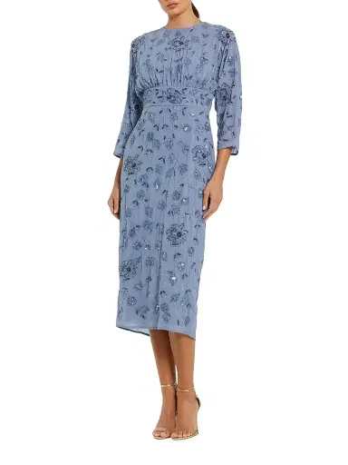 Mac Duggal Women's Cocktail Georgette Midi-Dress - Twilight - Size 16 | Thumbnail 1